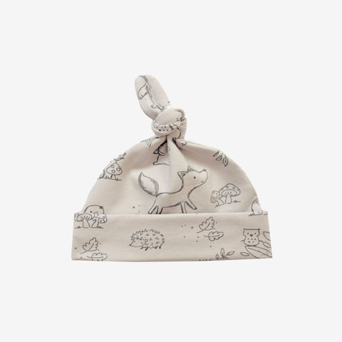 Sand woodland knot hat