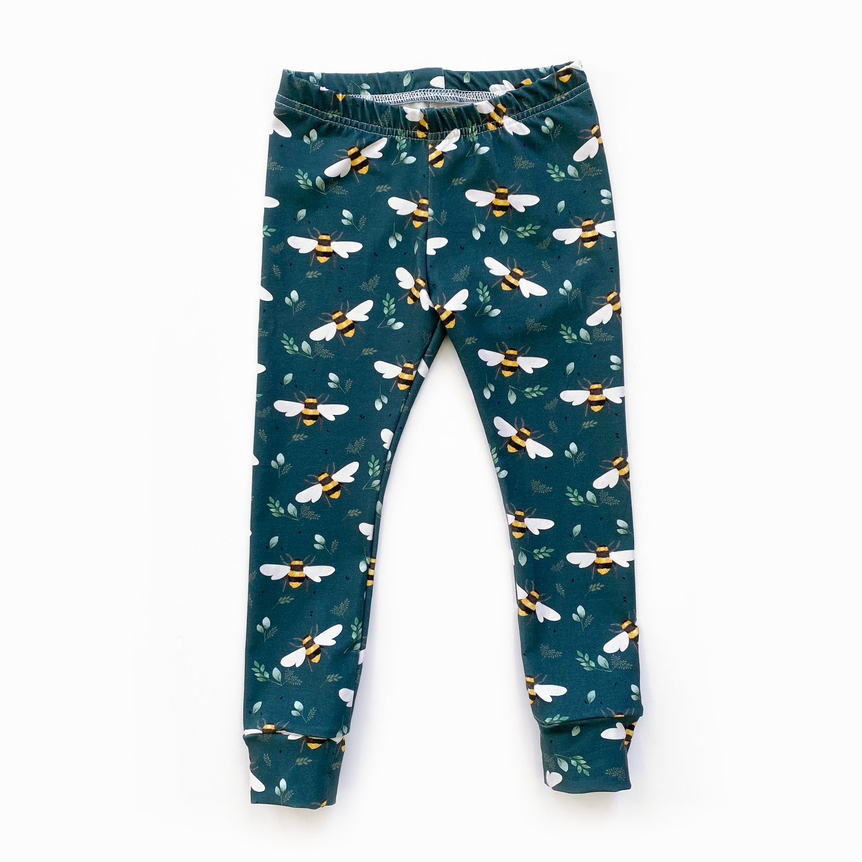 Teal bee slim fit leggings