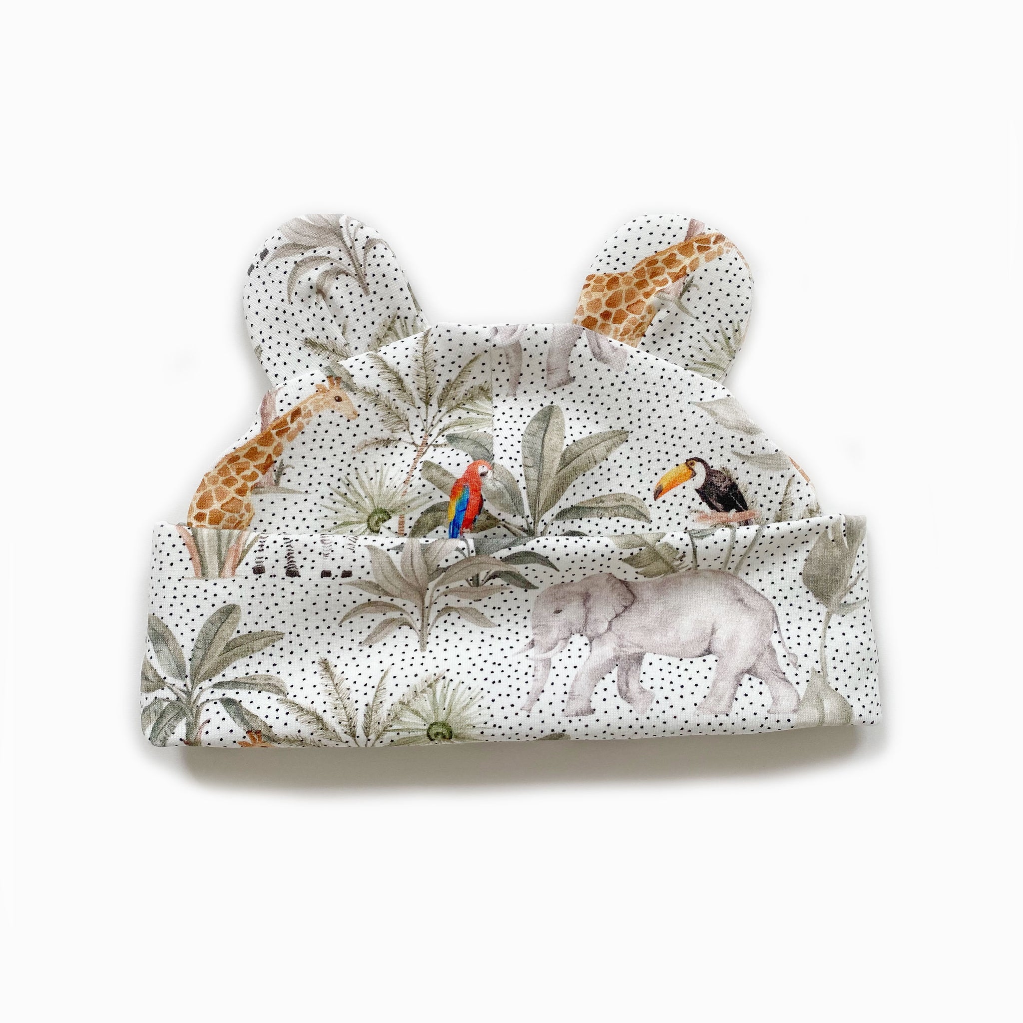 Neutral safari bear hat