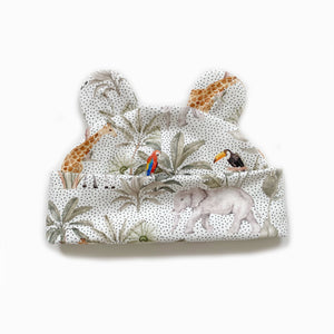 Neutral safari bear hat